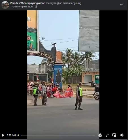 Peringatan HUT RI ke‑81 di Desa Widarapayung Wetan