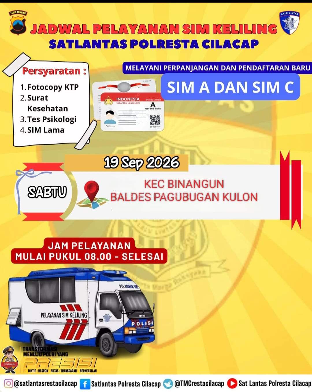 Pelayanan SIM Keliling di Balai Desa Pagubugan Kulon